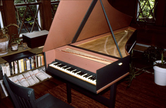 Harpsichord completed by John in 1982